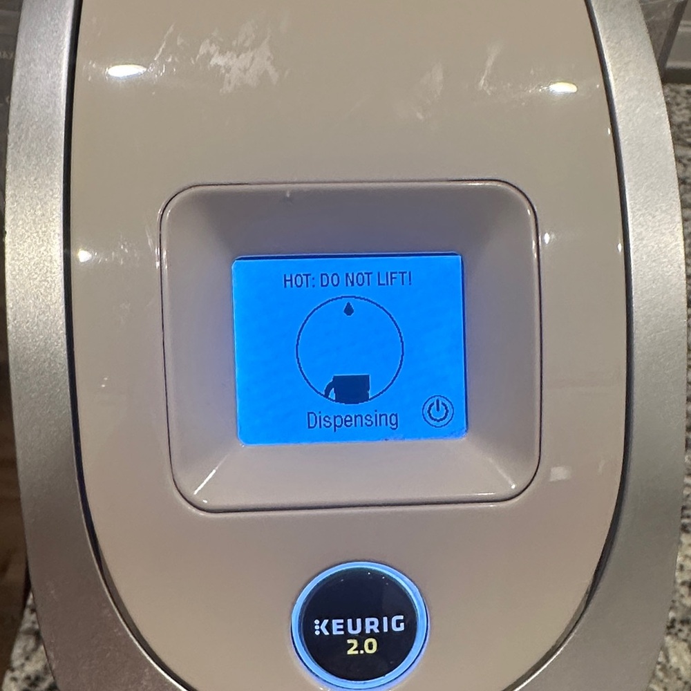 Keurig Single Serve Coffee Maker in Cream and Silver - Picture 13 of 17